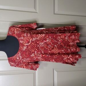 NWT LuLaRoe Perfect T oversized floral fall print tunic top size extra small